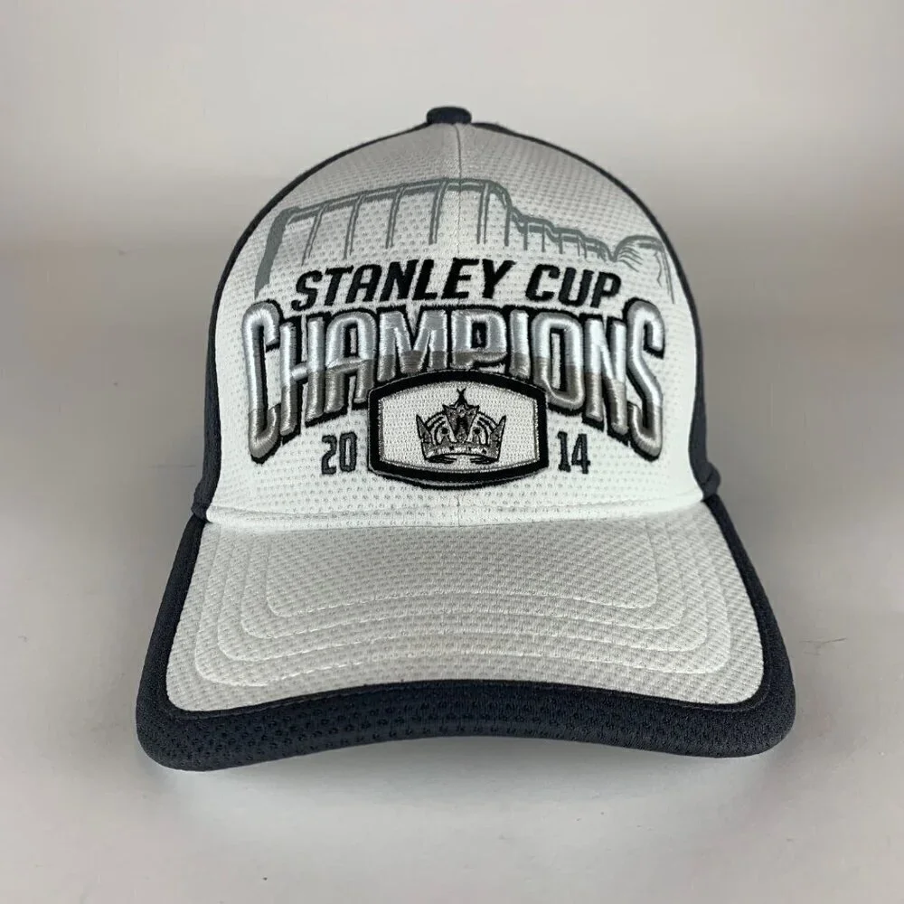 Los Angeles Kings 2014 NHL Stanly Cup Champions Stretch Fitted Hat Mens One Size